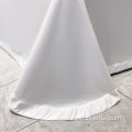 Hotel embroidery pearl white bedding for all seasons